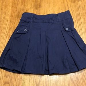 EUC Sz 9 Gymboree navy twill skirt with shorts